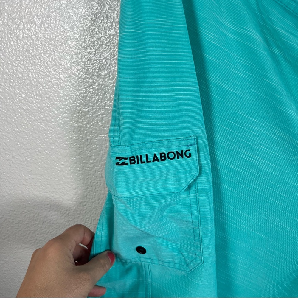 Billabong Men's Teal Stretch Hybrid Board Shorts 40” Waist - Picture 7 of 9